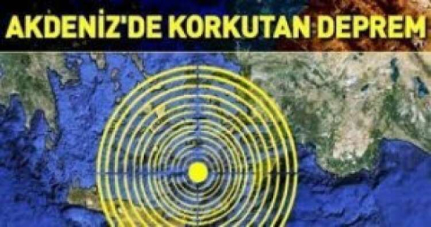 AKDENİZ ARTÇI DEPREMLERLE SARSILDI