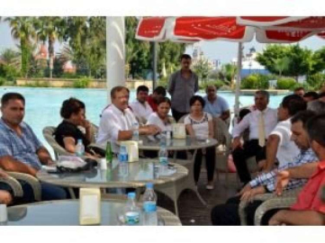 EŞ BAŞKANLARDAN  OTOGAR ESNAFINA DESTEK