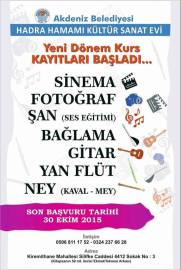 HADRA'DA  ATÖLYE VE KURS ZAMANI