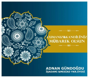 MERSİN'DE ETİN  ADRESİNDEN KANDİL MESAJI