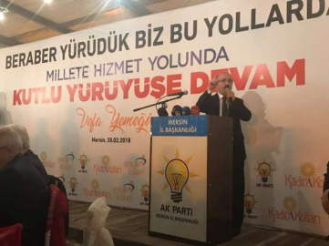 MERSİN AK PARTİ'DE "VEFA BULUŞMASI"PROGRAMI