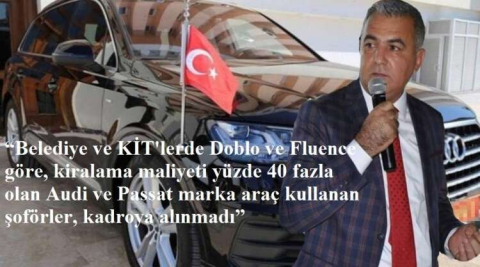 TAŞERONDA ŞOFÖRE MAKAM AYRIMI