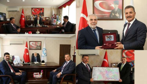 BAŞKAN TUNA İLÇE MÜFTÜLÜKLERİ'Nİ ZİYARET ETTİ