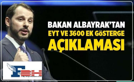 BAKANDAN EYT VE 3600 EK GÖSTERGE AÇIKLAMASI