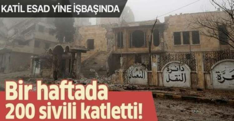 İDLİP'DE 1 HAFTADA 200 KİŞİ ÖLDÜ