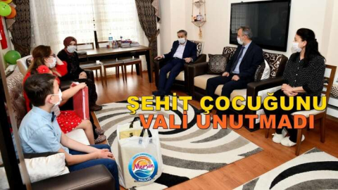 VALİ SU’DAN ŞEHİT AİLESİNE ZİYARET