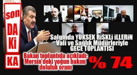 BAKAN KOCA MERSİN’İN İL SAĞLIK MÜDÜRÜYLE GÖRÜŞTÜ