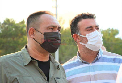 BAŞKAN YILMAZ, SİLİFKE VE AYDINCIK’TA YANGIN BÖLGESİNDE