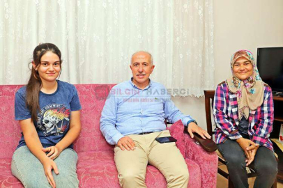 BAŞKAN GÜLTAK, GELECEĞİN DOKTOR ADAYINI EVİNDE ZİYARET ETTİ