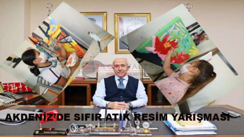 AKDENİZDE SIFIR ATIK TEMALI RESİM YARIŞMASI
