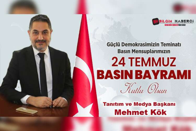Ak Parti Tanıtım ve Medya Başkanı Mehmet Kök, Gazeteciler ve Basın Bayramı'nı Kutladı