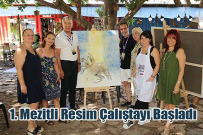 1. Mezitli Resim Çalıştayı Başladı