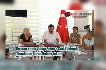 Başkan Kılınç Vahap Seçer’e Sert Yüklendi ‘Kendisine Sorun Haberi Yoktur’