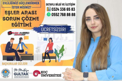 Daha Güçlü Bir Evlilik İçin Akdeniz Yanınızda “Eşler arası sorun çözme eğitimleri başlıyor”
