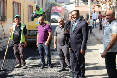 Başkan Yılmaz, Kurdali Mahallesindeki Asfalt Çalışmalarını İnceledi