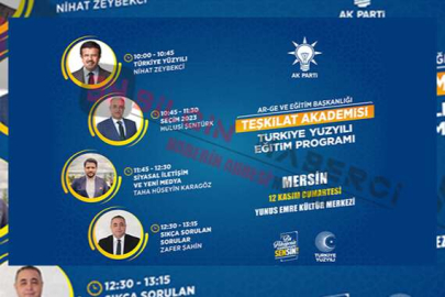 AK Parti, Teşkilat Akademisi’nde 3.Dönem Dersleri Devam Ediyor