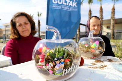 Akdeniz,Depremzede Vatandaşlar İçin Teraryum Atölyesi Düzenlendi