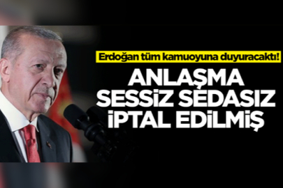 Anlaşma Sessiz Sedasız İptal Edilmiş