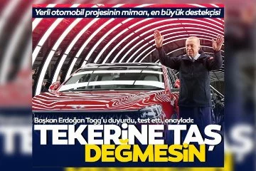 Başkan Erdoğan'dan TOGG Paylaşımı! Yerli Otomobili Test Etti