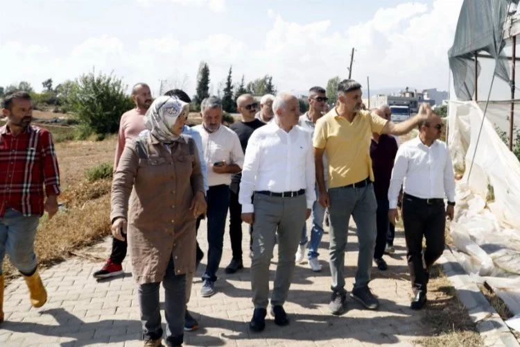 Başkan Gültak Hortum Felaketinden Etkilenen Dikilitaş'ı Ziyaret Etti