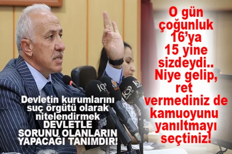 Gültak’tan HDP’li Kuş’a Sert Yanıt: “Devletin Kurumlarına Suç Örgütü Diyenler, Devletle Sorunu Olanlarındır!”