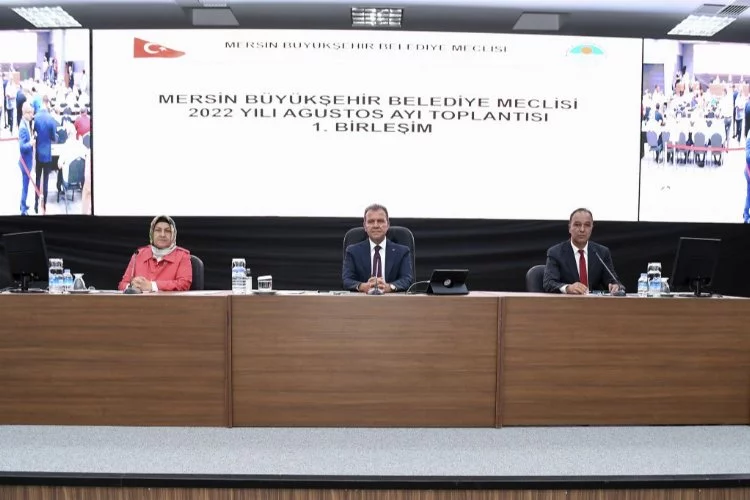 Mersin Büyükşehir Belediye Meclisi’nin Ağustos Ayı 1. Birleşimi Yapıldı
